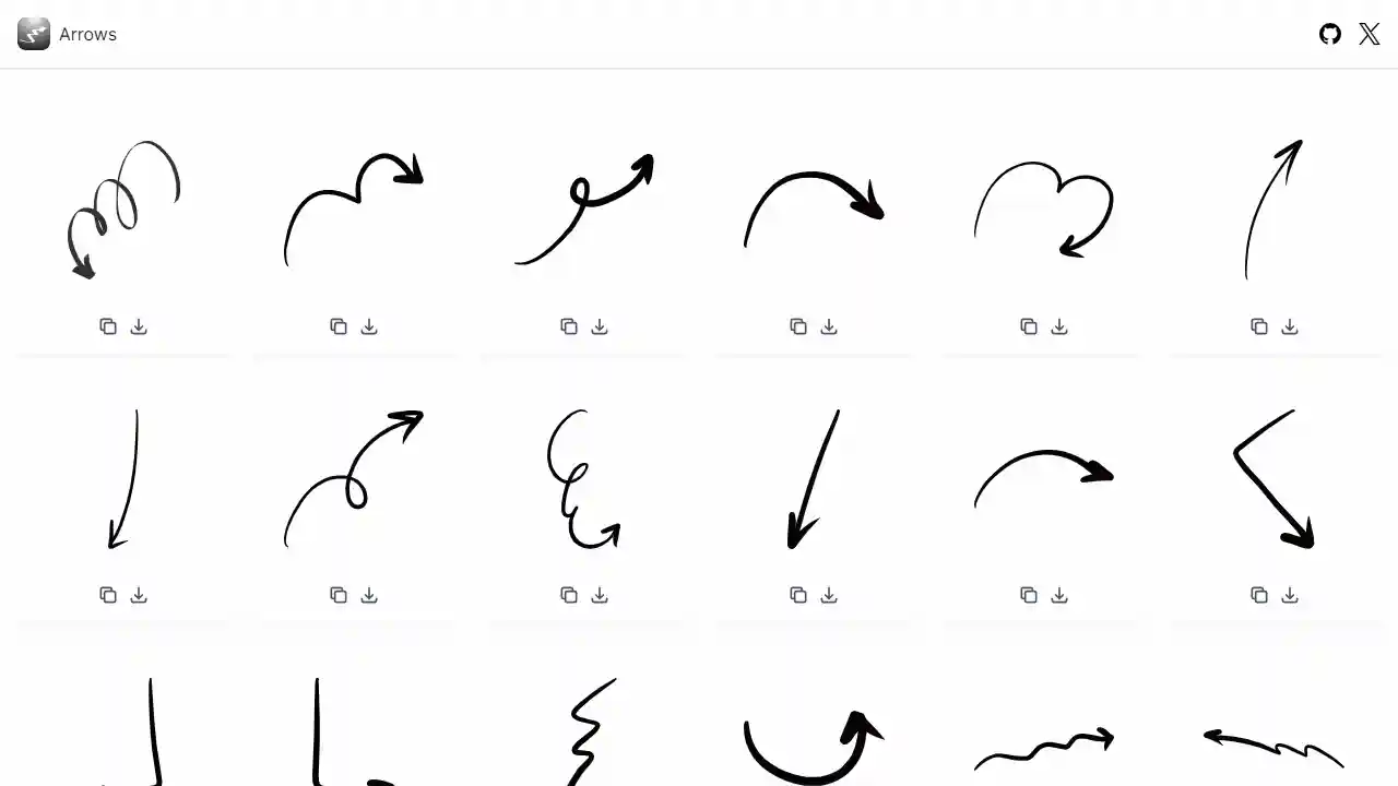 Hand Drawn Arrows web preview