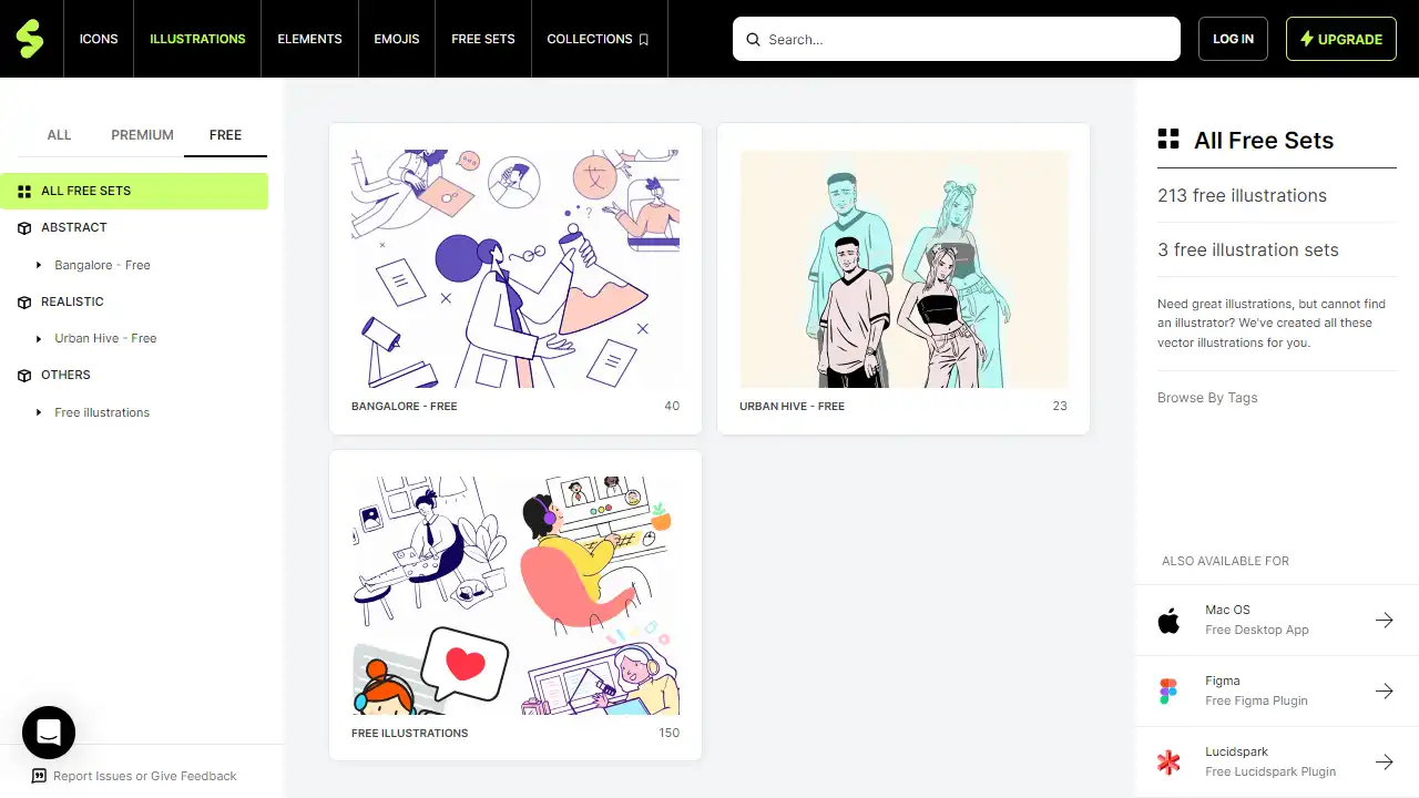 Streamline Illustrations web preview