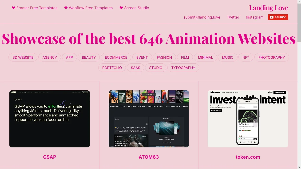 Landing Love web preview