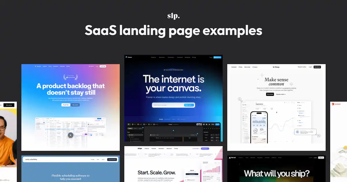 Sass Landing Page web preview