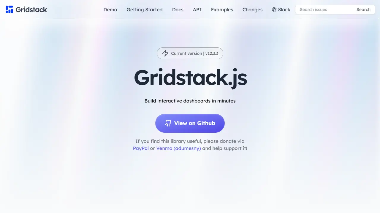 Gridstack.js web preview