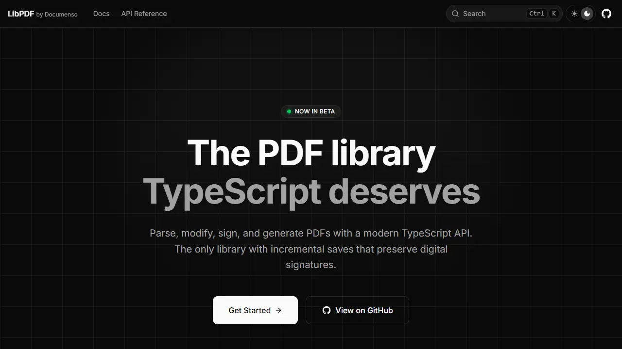 LibPDF web preview