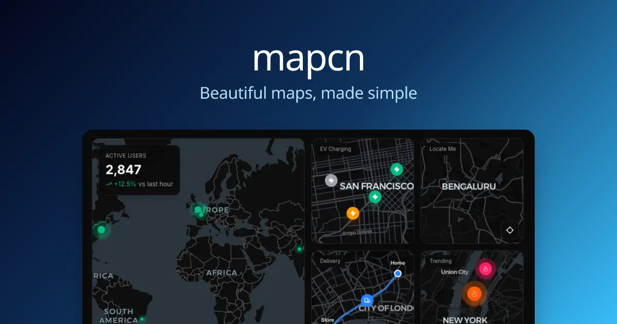 mapcn web preview