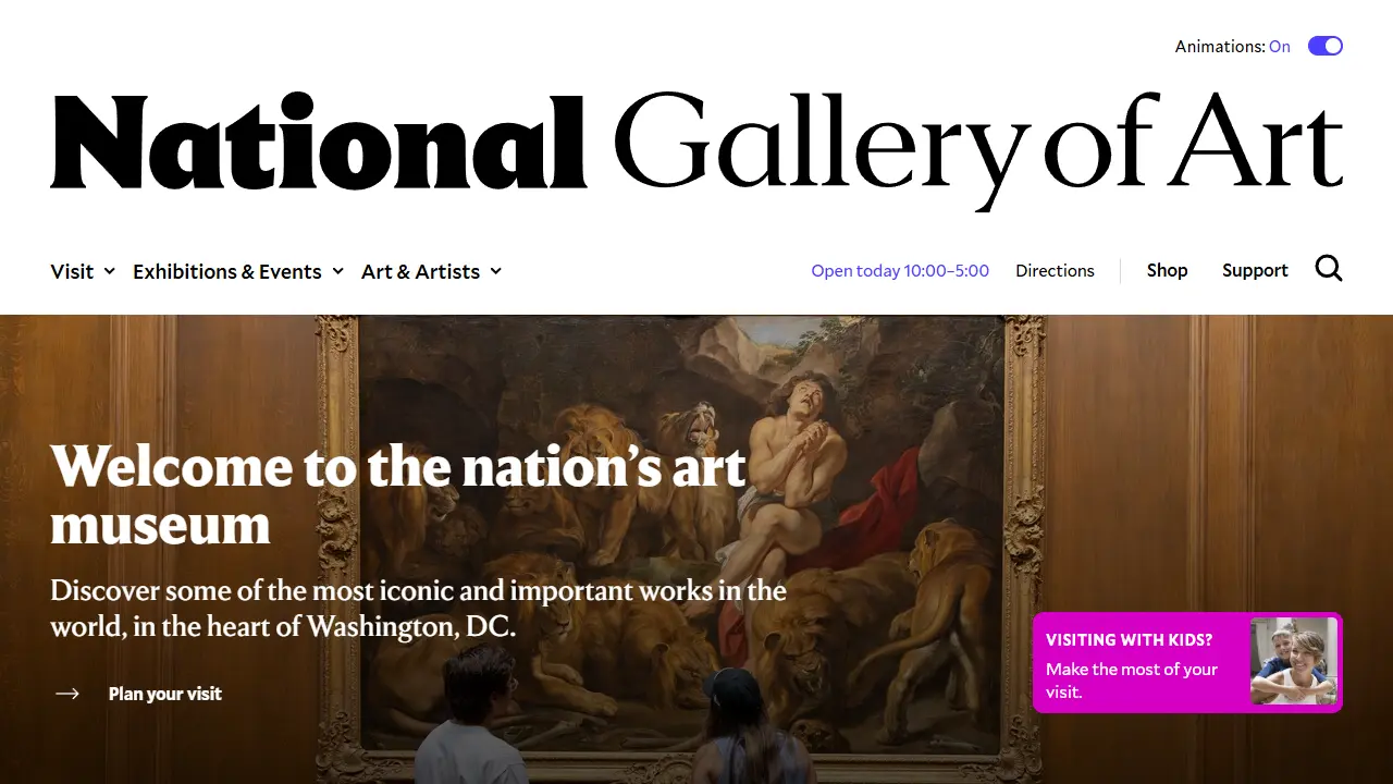 National Gallery of Art web preview