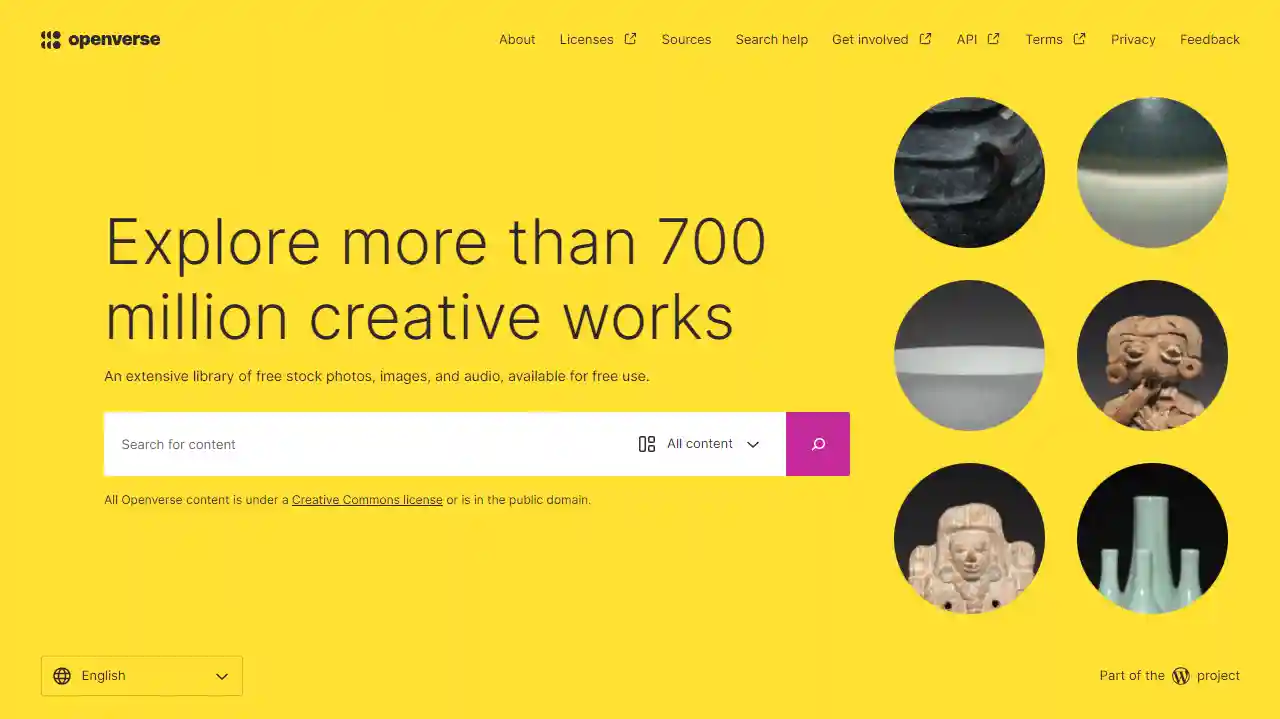 Openverse web preview