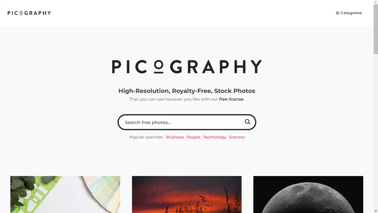 Picography web preview
