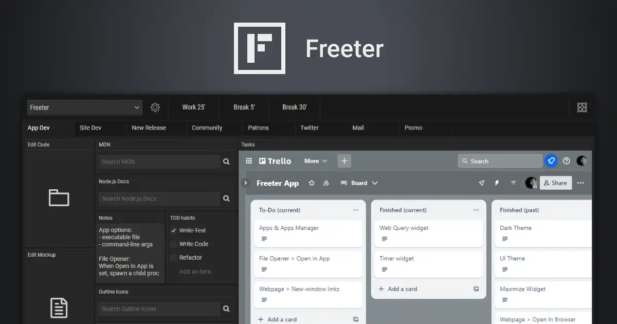 Freeter web preview