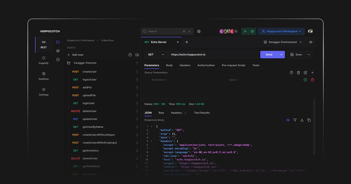 Hoppscotch web preview