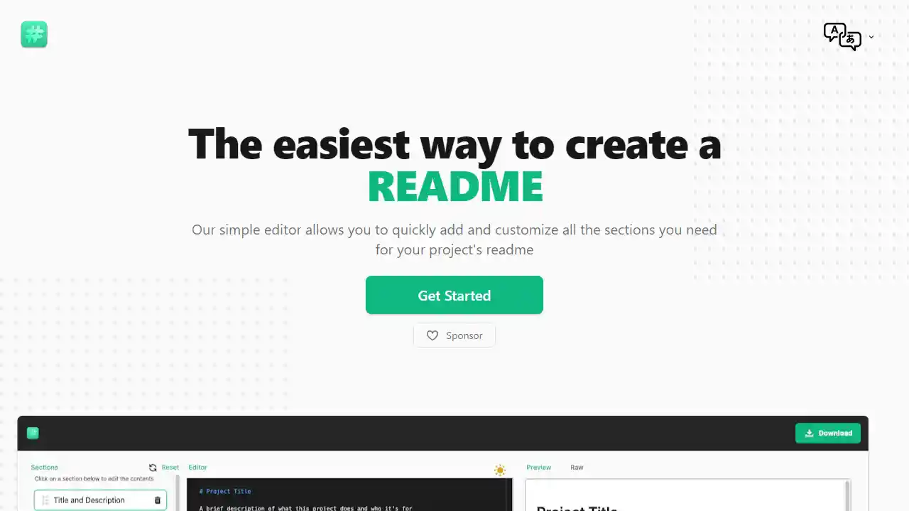 readme.so web preview