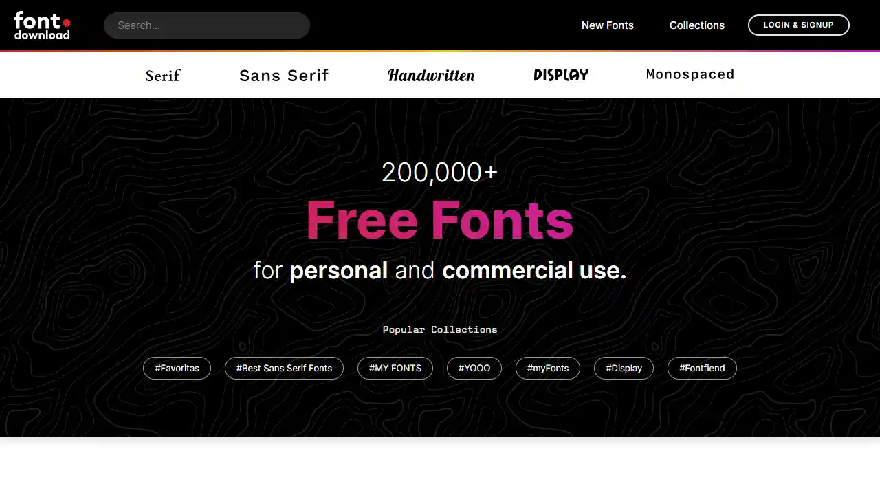 Font.Download web preview