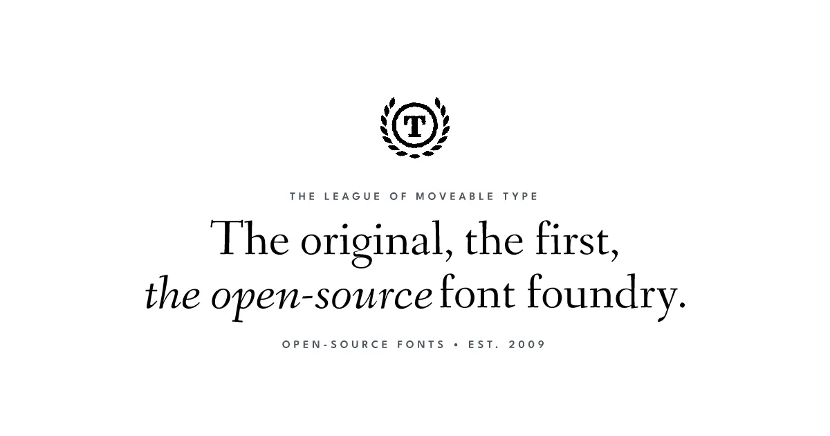 The League Type web preview