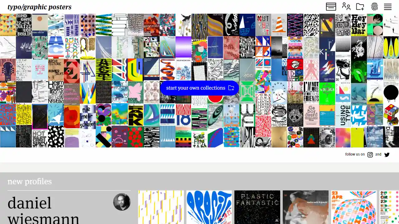 Typo/graphic web preview