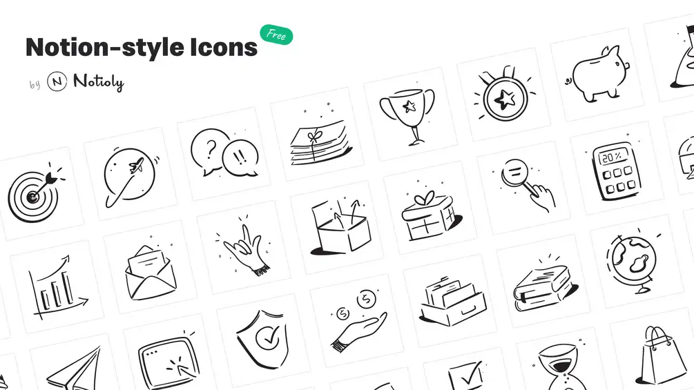 Notion-style Icons web preview