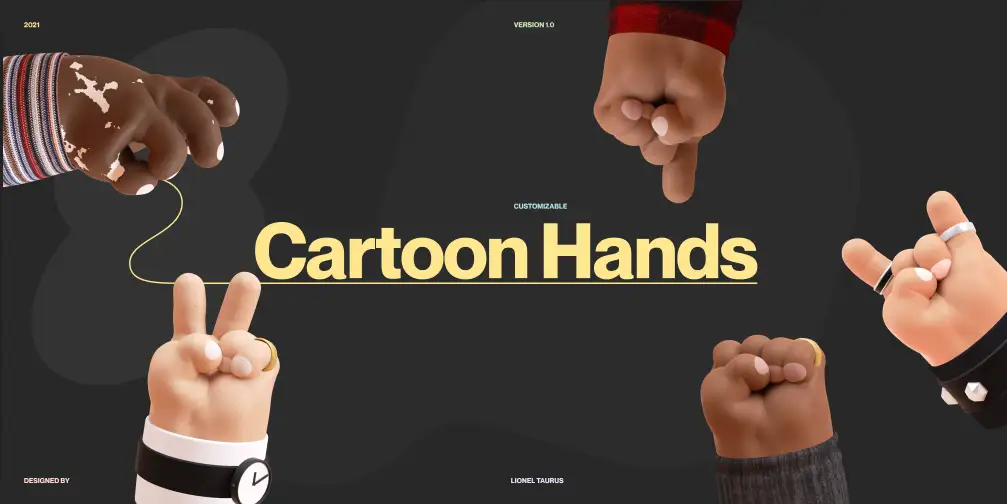 Cartoon Hands web preview