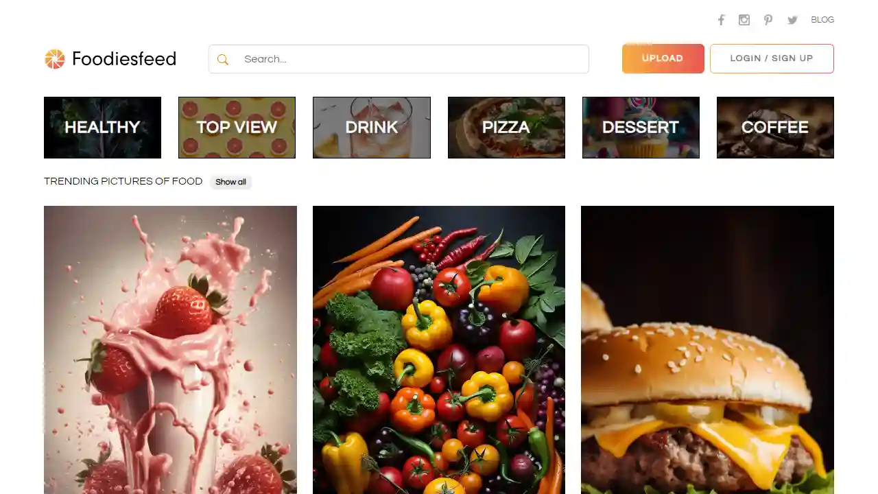 Foodiesfeed web preview