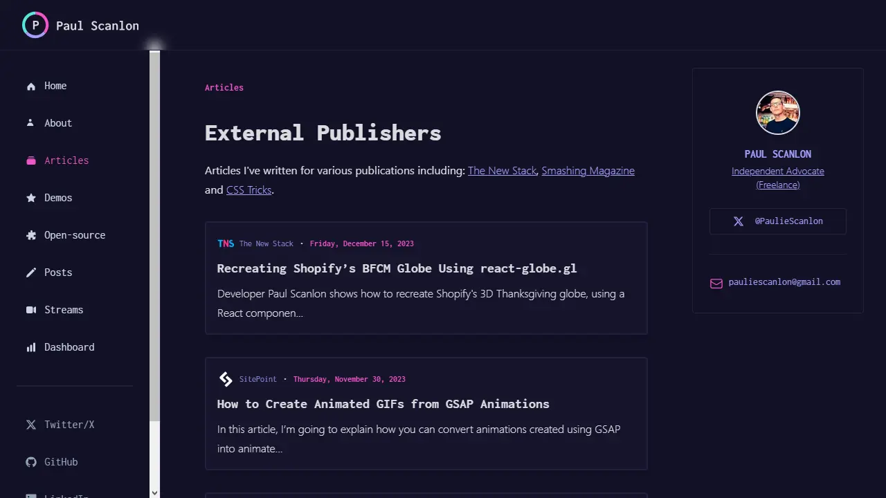 Paul Scanlon Articles web preview