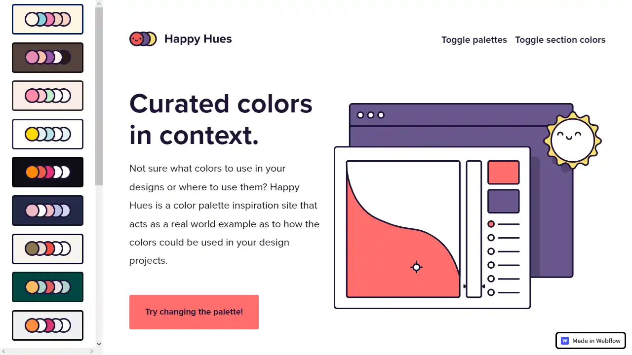 Happy Hues web preview