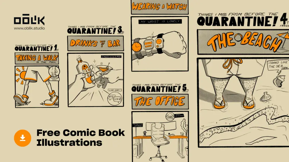 Comic Book Illustrations web preview