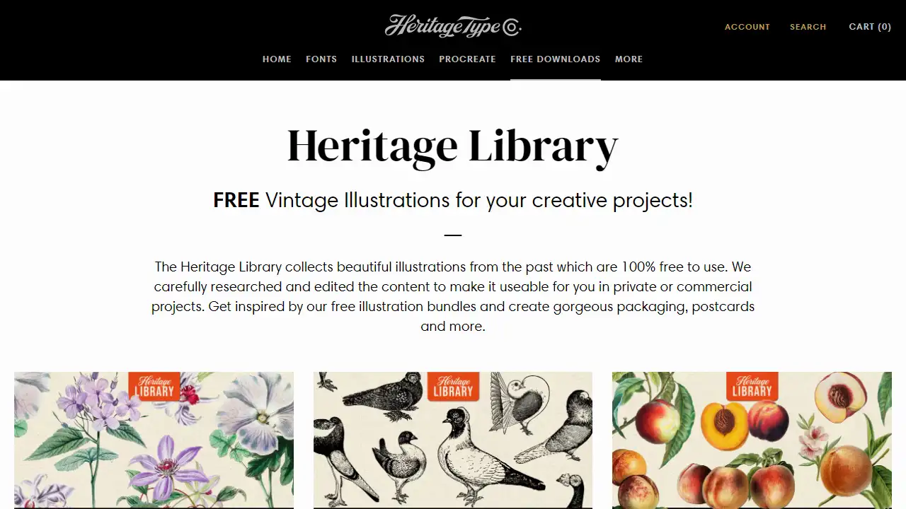 Heritage Library web preview