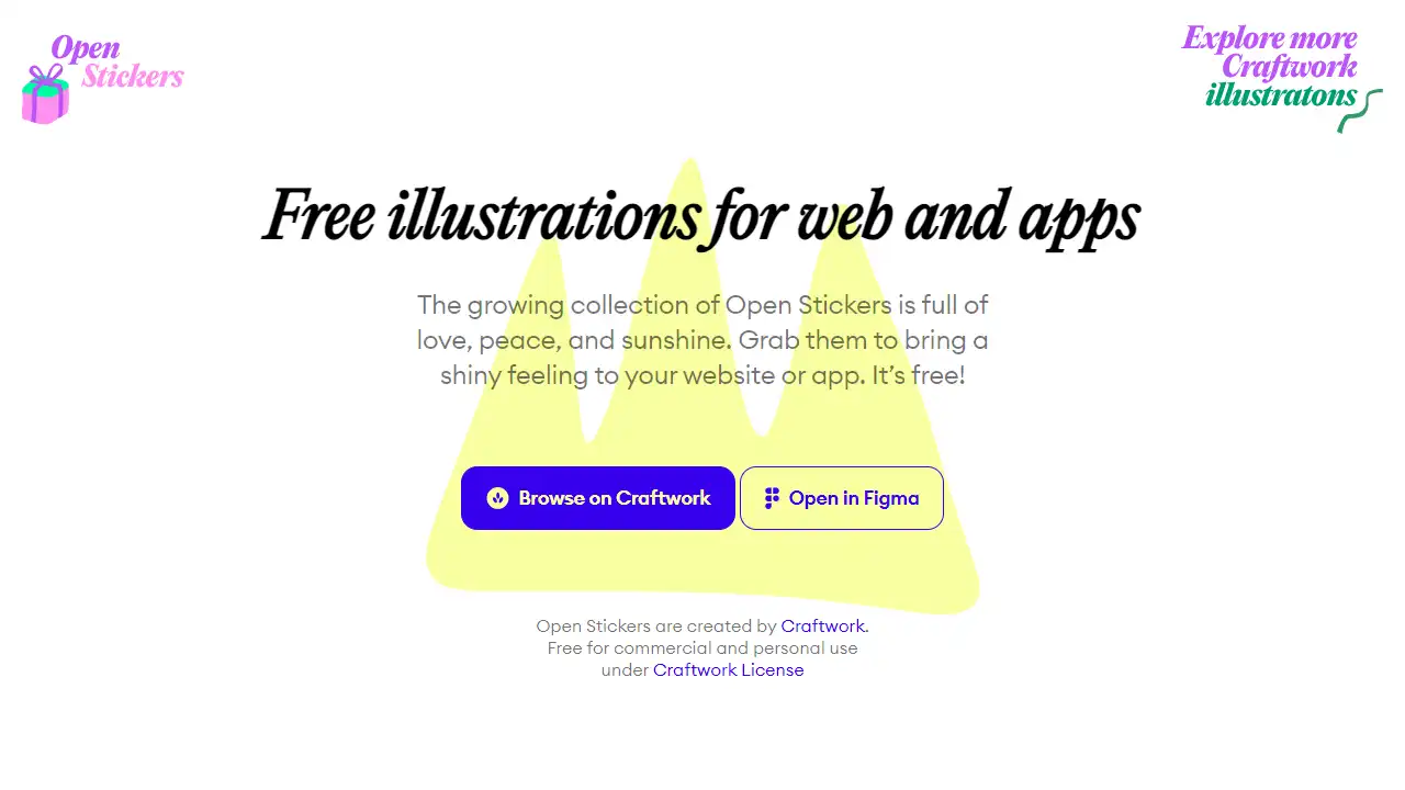 Open Stickers web preview