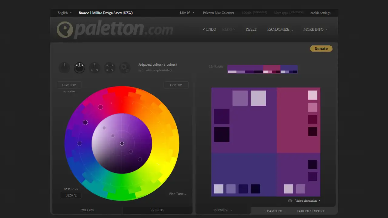 Paletton web preview