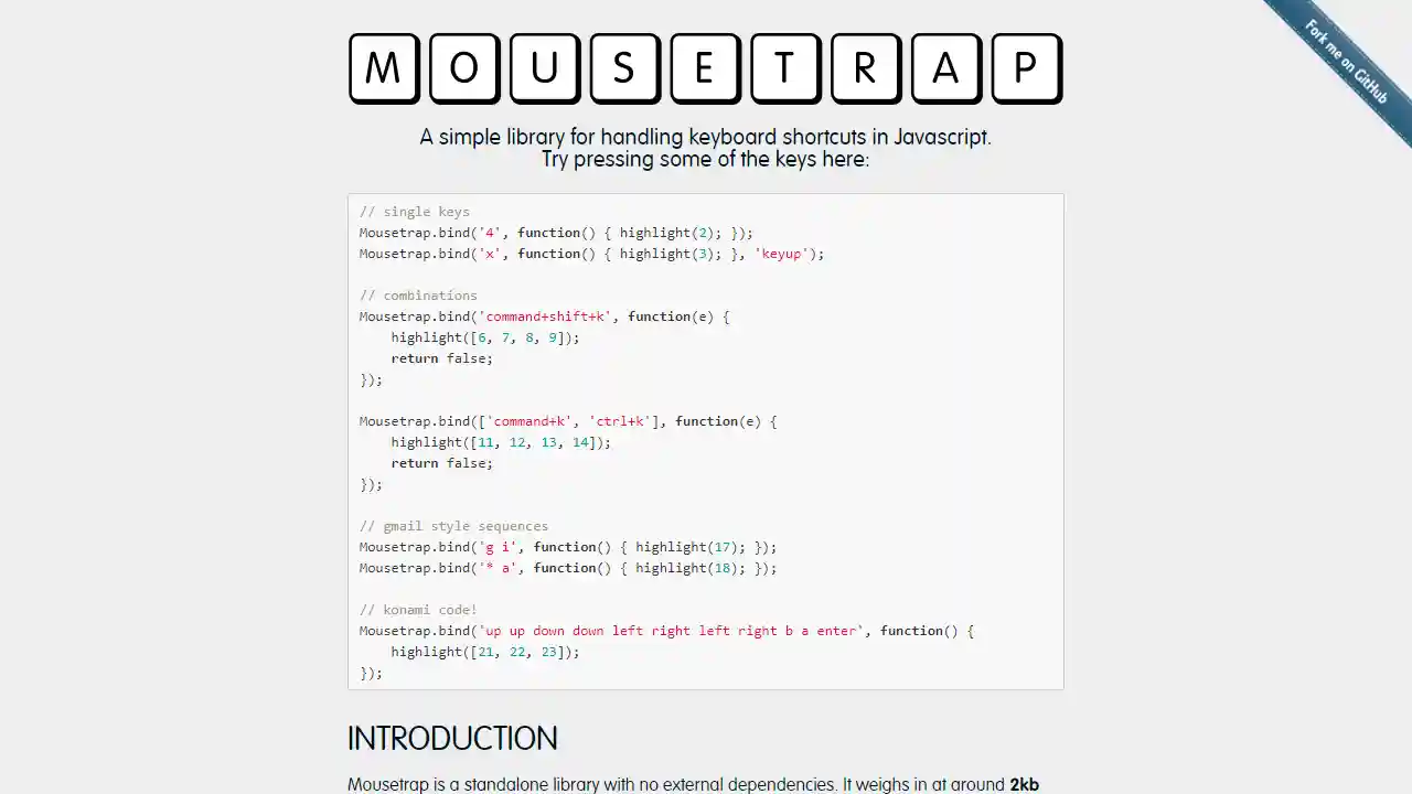 Mousetrap web preview