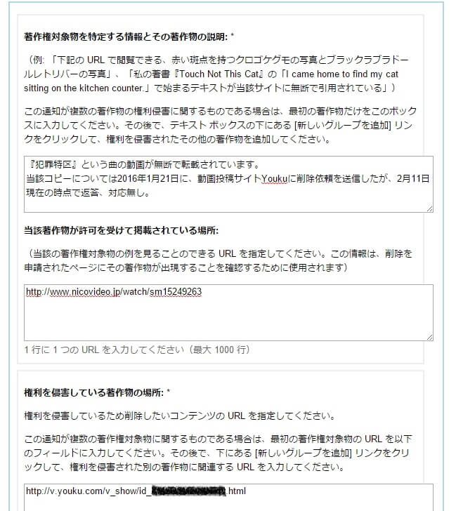 侵害の内容