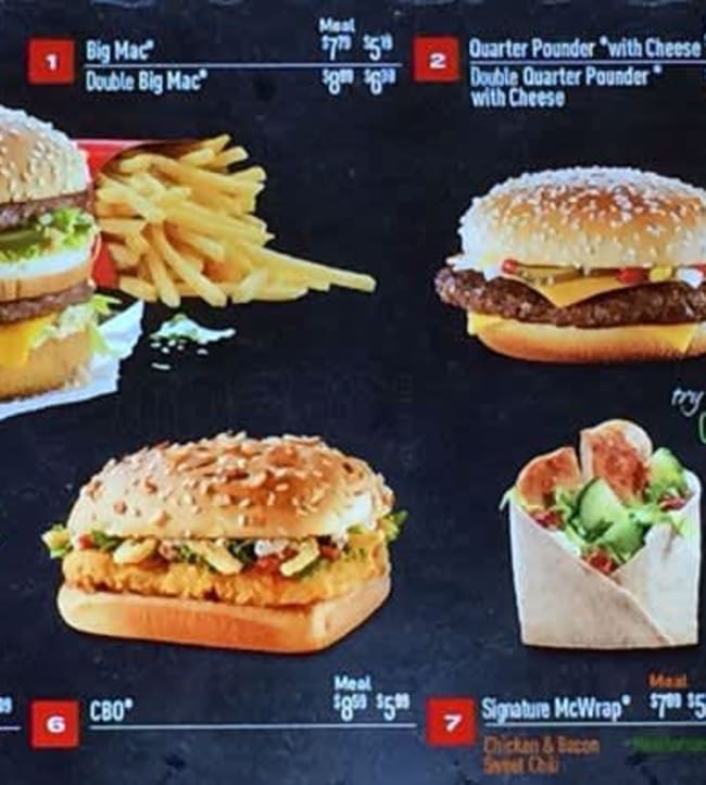 how much does the double big mac cost