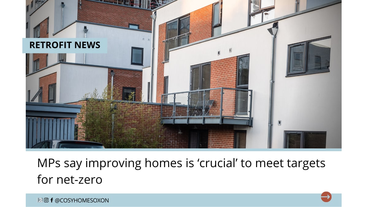 MPs say making homes energy efficient is ‘crucial’ to meet targets for