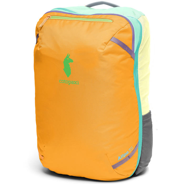 cotopaxi allpa 35 used 35L Travel Pack - Durable Adventure Travel Backpack with Carry-On Convenience quality deadstock fabric that might have otherwise ended up in the landfill Allpa 35L Travel Pack -