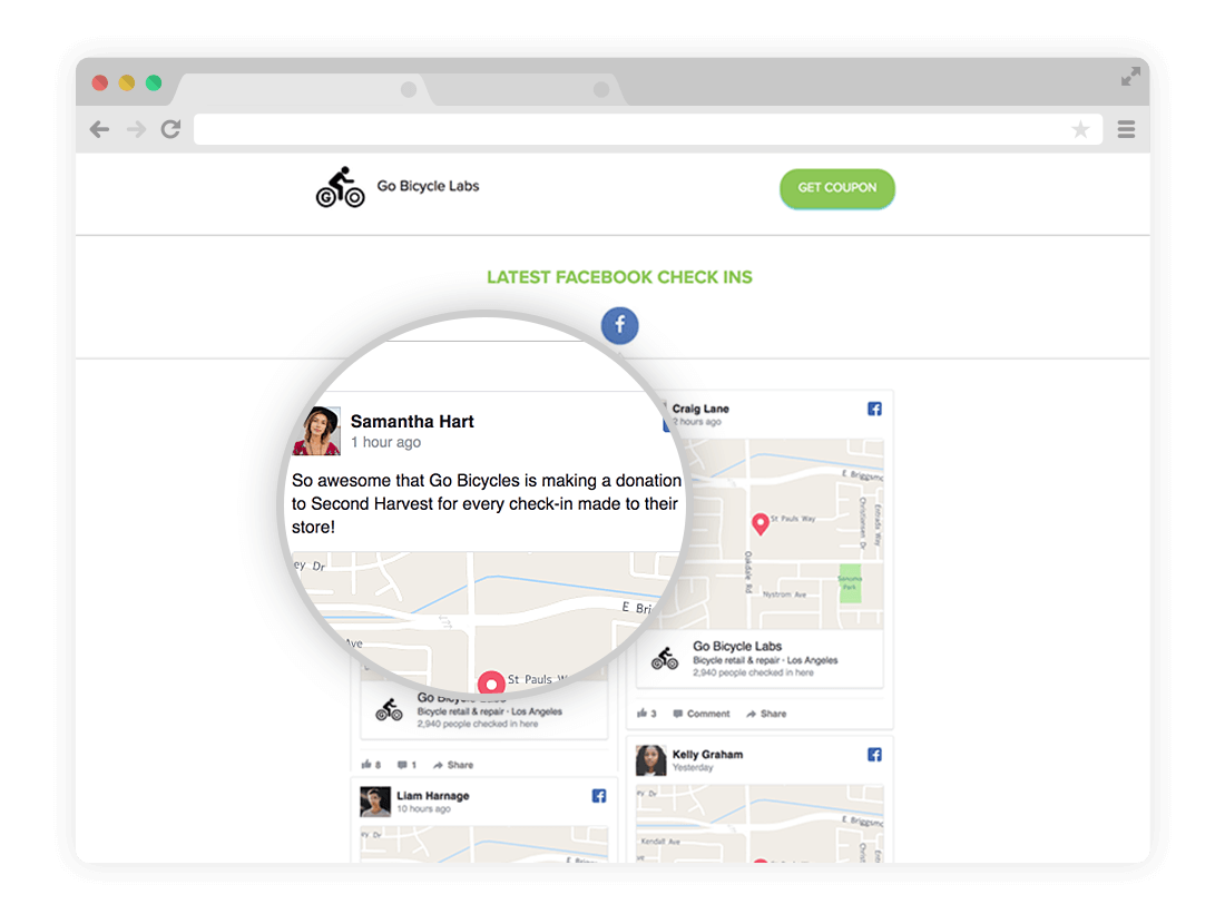 Social media feeds can be connected to the Influence Board to show the amount of support your campaign externally recieves.