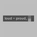 loud and proud logo