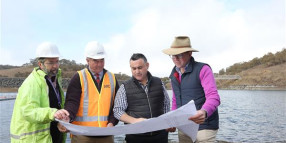 Deputy Premier inspects Malpas Dam & water pipeline construction