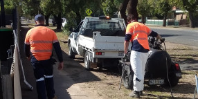 New footpaths constructed on Bridge Street and Waller Street