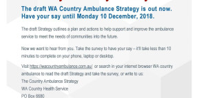 WA’s Country Ambulance Strategy: Have your say today