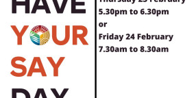 HAVE YOUR SAY DAY