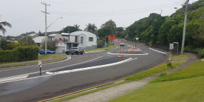 Allens Parade Roundabout Construction Lennox Head01 May 2024