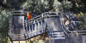 New stairs linking Bayview and Church Point