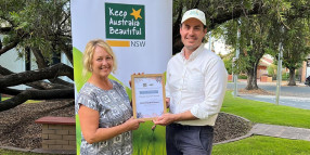 Sustainability initiative piloted in Albury recognised at a national level