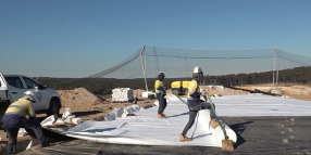 First geosynthetic cell capping project underway at Ballarat Regional Landfill