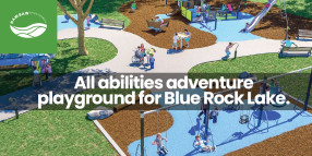 All abilities adventure playground for Blue Rock Lake