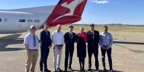 QANTAS arrives in Broken Hill