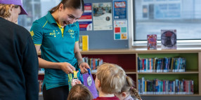 Paralympic Athlete Rhiannon Clarke Delights Young Readers at Cambridge