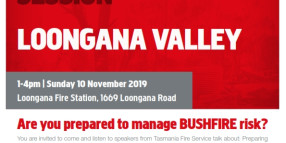 TFS BUSHFIRE READY – LOONGANA COMMUNITY INFO SESSION | 10 NOVEMBER