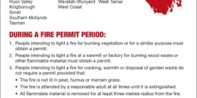 FIRE PERMIT PERIOD | FROM 2AM THURSDAY 31 OCTOBER