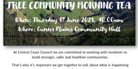 COMMUNITY MORNING TEA – GUNNS PLAINS, PRESTON | 17 June