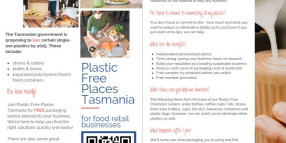 Plastic Free Places Tas in Central Coast