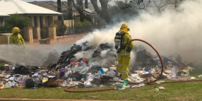 Truck fire: Why putting the wrong things in your bin is dangerous