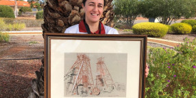 Shire of Coolgardie receives historical mining art piece