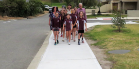 New footpath encouraging more kids to walk to school